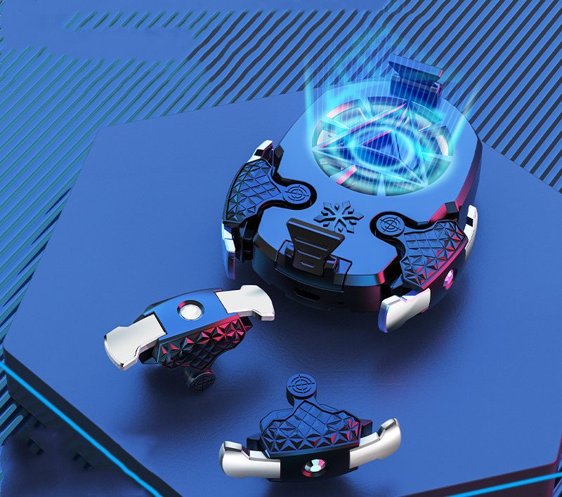 Compatible With Apple, Multi-function Mobile Phone USB Game Cooler System Cooling Fan Gamepad Holder Stand Radiator For Phone