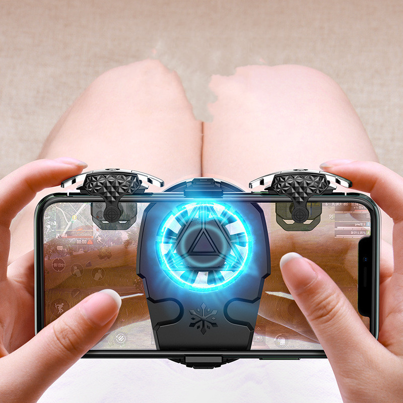 Compatible With Apple, Multi-function Mobile Phone USB Game Cooler System Cooling Fan Gamepad Holder Stand Radiator For Phone - Image 3