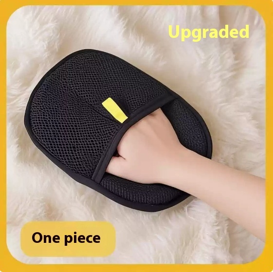 Pet Hair Remover Mitt Pet Hair Remover Gloves Deshedding Brush Glove For Dog Cat Rabbit With Long Short Curly Hair - Image 8