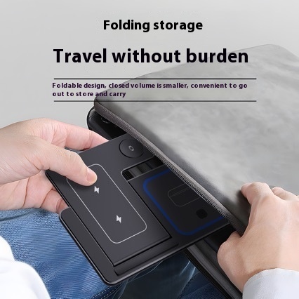 3 In 1 LED Fast Wireless Charger Stand Foldable Charging Station For Smart Phone 15 14 13 12 11 IWatch 9 8 7 6 5 Airpods Pro - Image 5