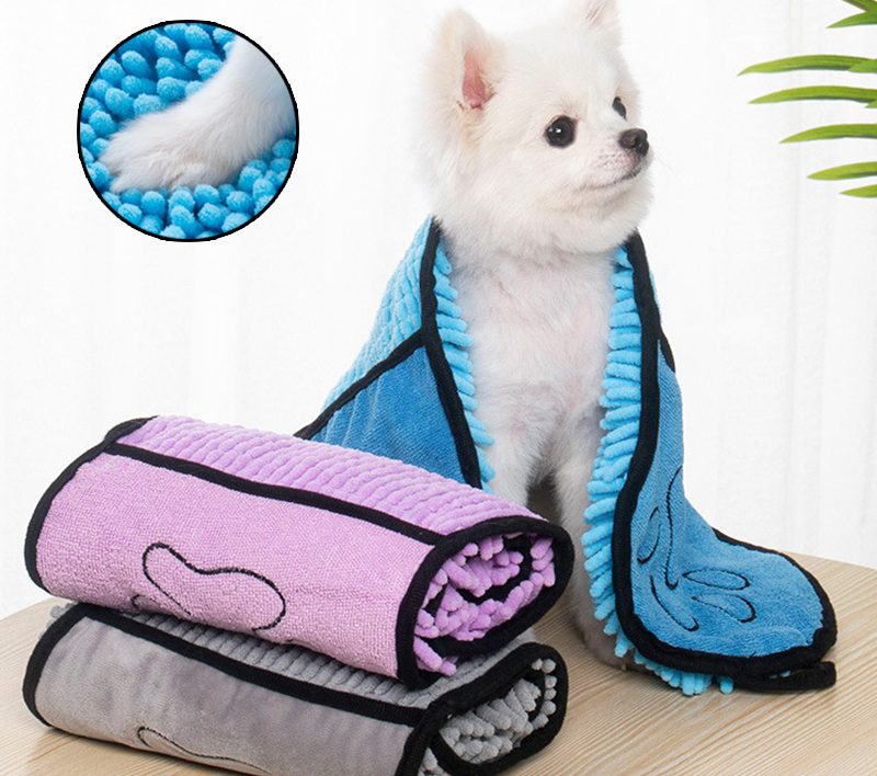 Dogs Cats Towels Super Absorbent Dog Bathrobe Microfiber Bath Towels Quick-Drying Cat Bath Towel For Pets Towel Dog Towels Pet Products