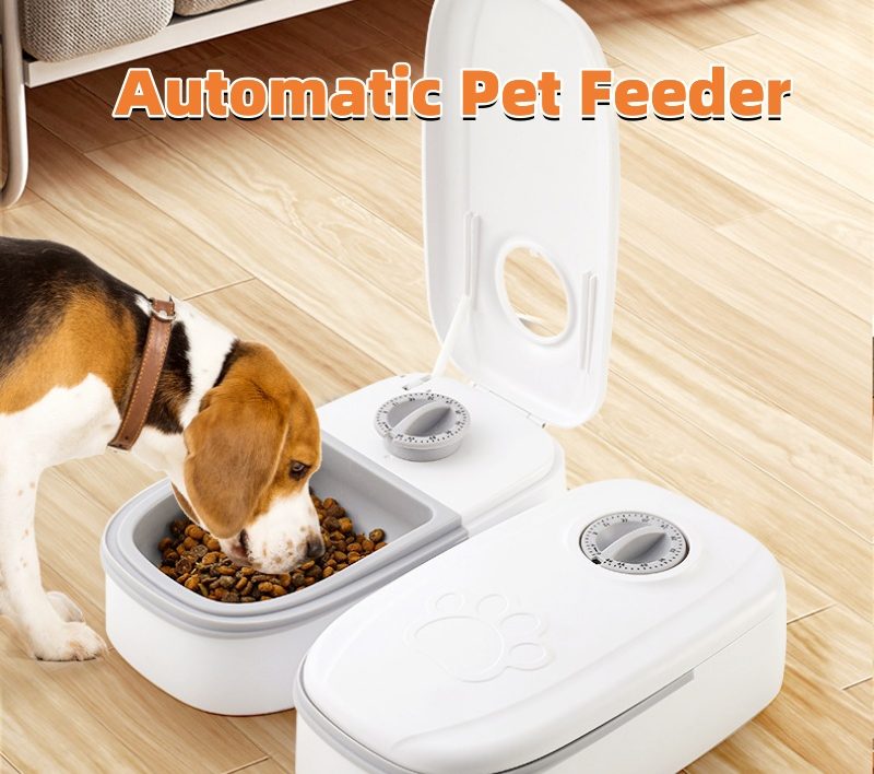 Automatic Pet Feeder Smart Food Dispenser For Cats Dogs Timer Stainless Steel Bowl Auto Dog Cat Pet Feeding Pets Supplies